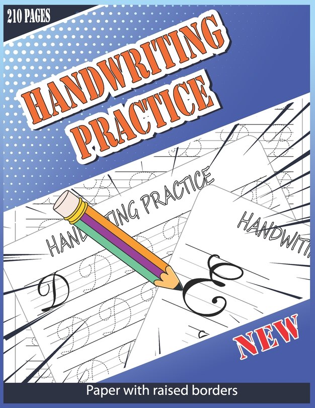 Front cover_Handwriting Practice Paper With Raised Borders