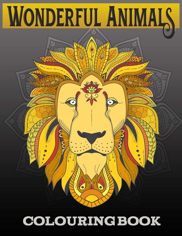 Couverture_Wonderful Animals Colouring Book