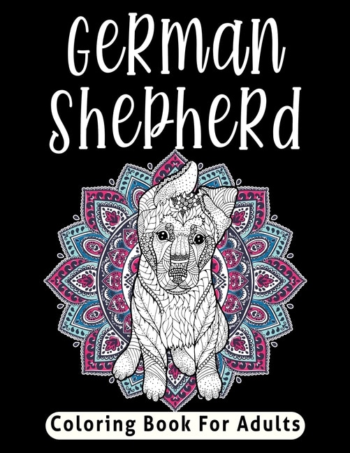 Couverture_German Shepherd Coloring Book For Adults