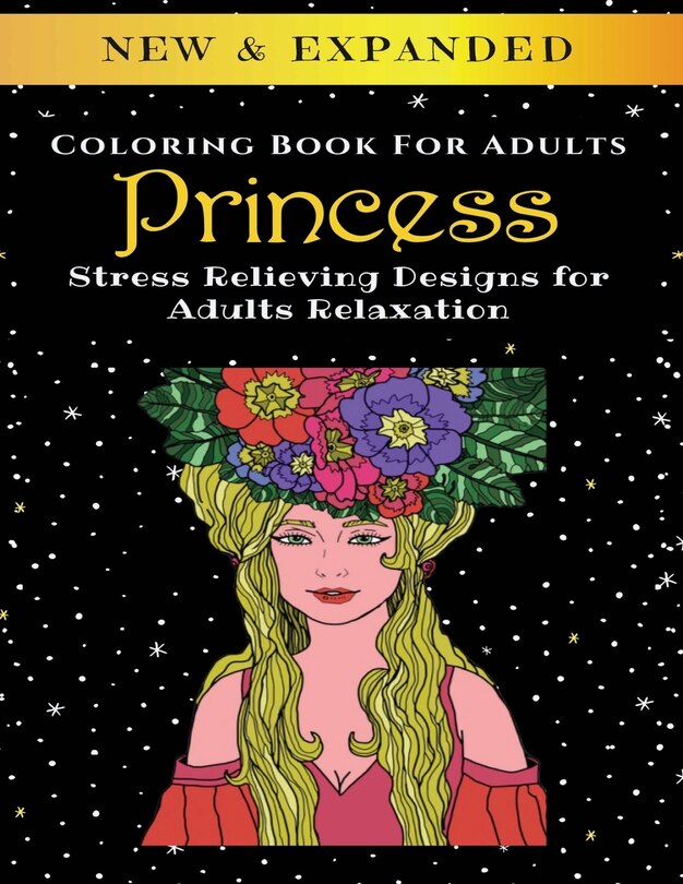 Front cover_Princess - Adult Coloring Book