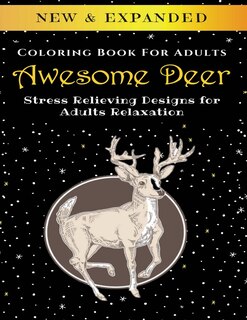 Front cover_Awesome Deer - Adult Coloring Book