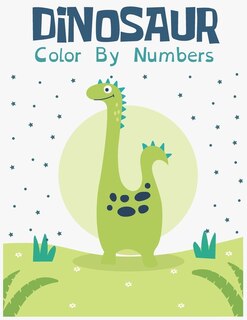 Front cover_Dinosaur Color by Numbers