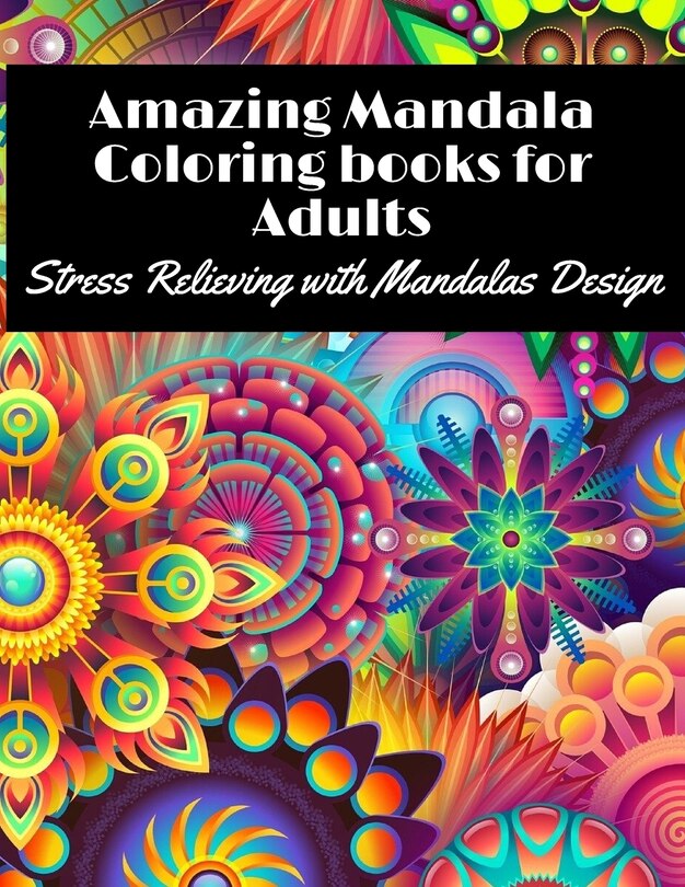 Front cover_Amazing Mandala Coloring books for Adults