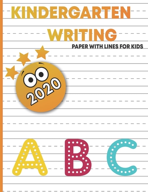 Front cover_kindergart writing paper with lines for kids
