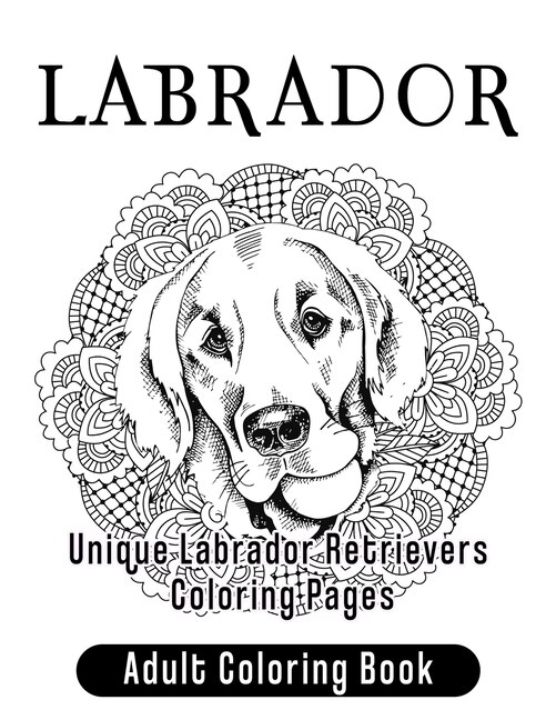 Front cover_Labrador Adult Coloring Book