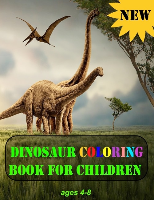 Front cover_dinosaur coloring book for children