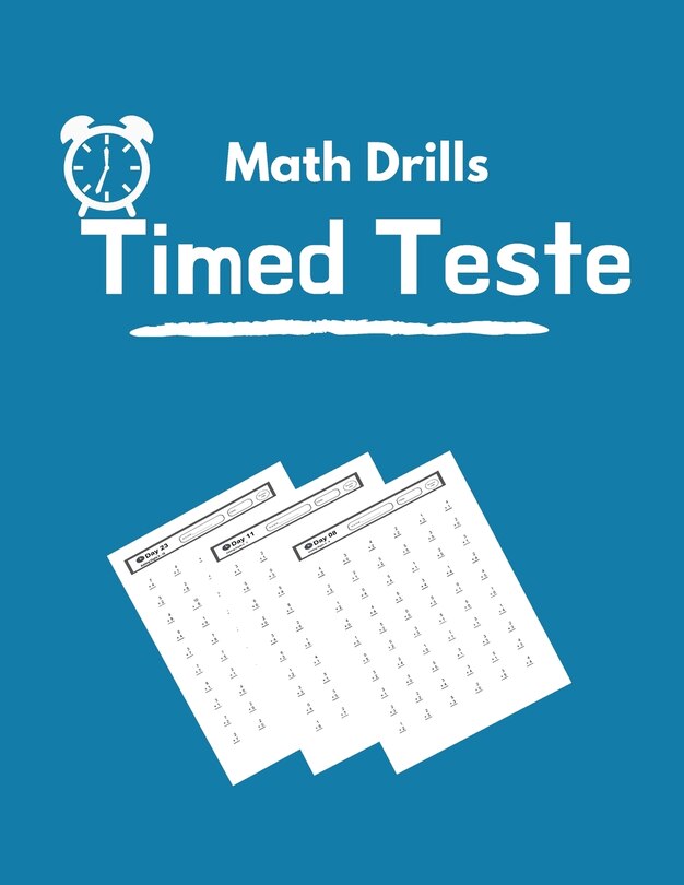 Front cover_Math Drills Timed Tests