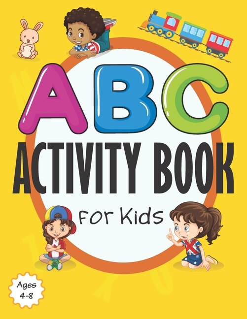Front cover_ABC Activity Book for Kids Ages 4-8