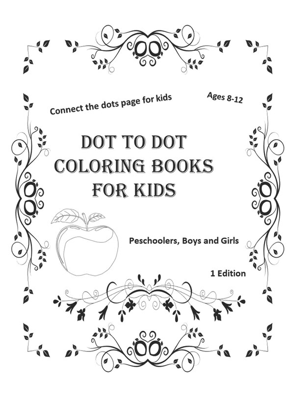 Couverture_Dot to dot coloring books for kids ages 8-12