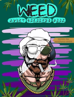 Front cover_Weed Adult Coloring Book