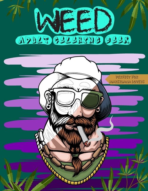 Front cover_Weed Adult Coloring Book