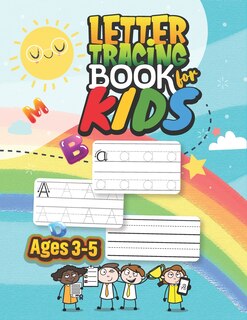 Front cover_Letter Tracing Book for Kids. Ages 3-5