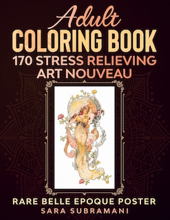 Couverture_Adult Coloring Book 170 Stress Relieving Art Nouveau