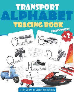 Front cover_Transport Alphabet Tracing Book Preschoolers