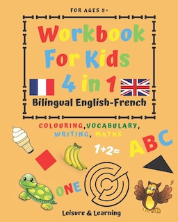 Front cover_Children's Activity Book 4-in-1 Bilingual English-French