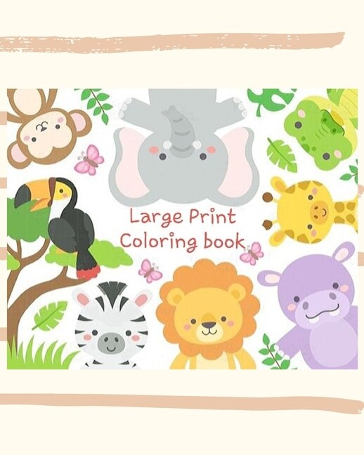 Front cover_Large Print Coloring Book