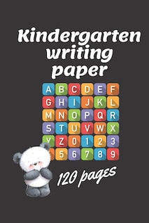 Front cover_Kindergarten writing paperbook Ages 3-5