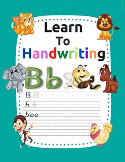 Learn to handwriting: Handwriting practice with fun illustrations with pen and calligraphy control (kindergarten books for activities and learning)