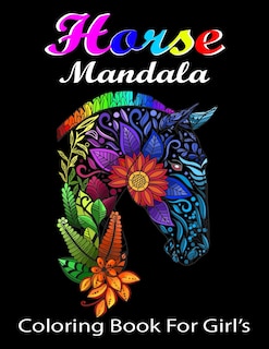 Couverture_Horse Mandala Coloring Book For Girl's
