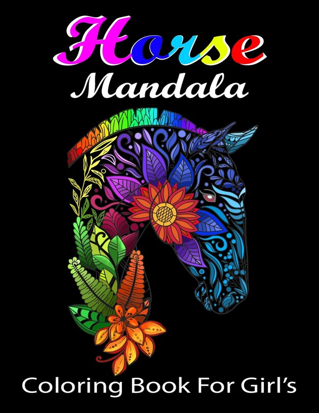 Couverture_Horse Mandala Coloring Book For Girl's