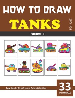 Front cover_How to Draw Tanks for Kids - Volume 1