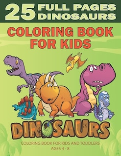 Couverture_Dinosaurs Coloring Book For Kids Ages 4- 8