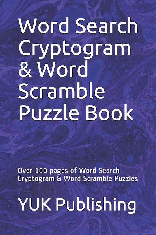 Front cover_Word Search Cryptogram & Word Scramble Puzzle Book