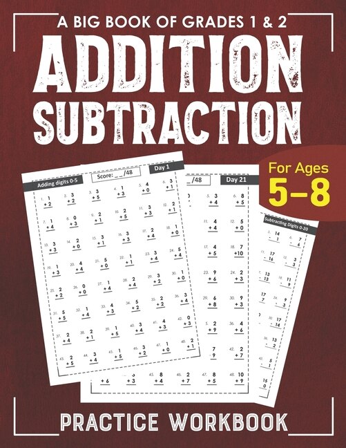 Couverture_Addition Subtraction Practice Workbook for Grade 1