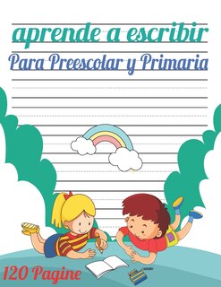Couverture_Aprende a escribir para Preescolar y Primaria