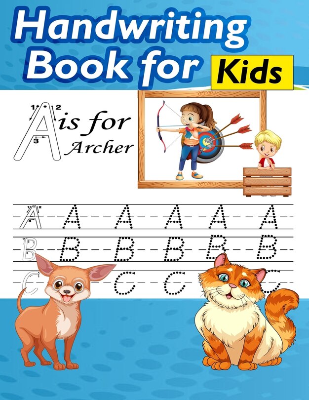 Front cover_Handwriting book for kids