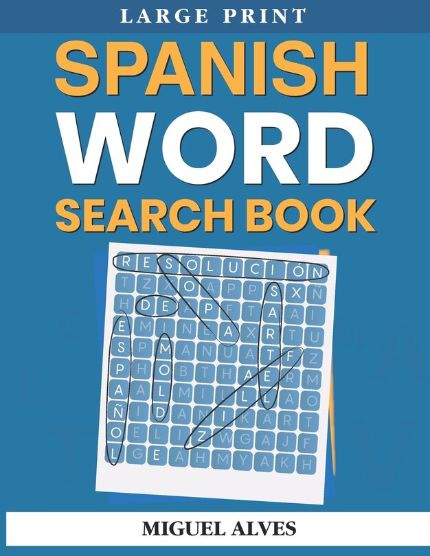 Front cover_Spanish Word Search Book Large Print