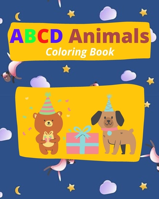 Front cover_ABCD Animals Coloring Book