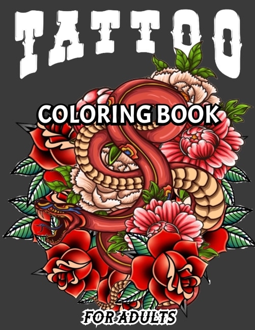 Front cover_Tattoo Coloring Book for Adults