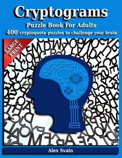 Front cover_Cryptograms Puzzle Book for Adults