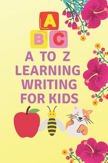 Front cover_A to Z learning writing for kids