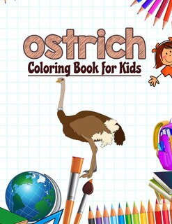 Front cover_Ostrich Coloring Book for Kids