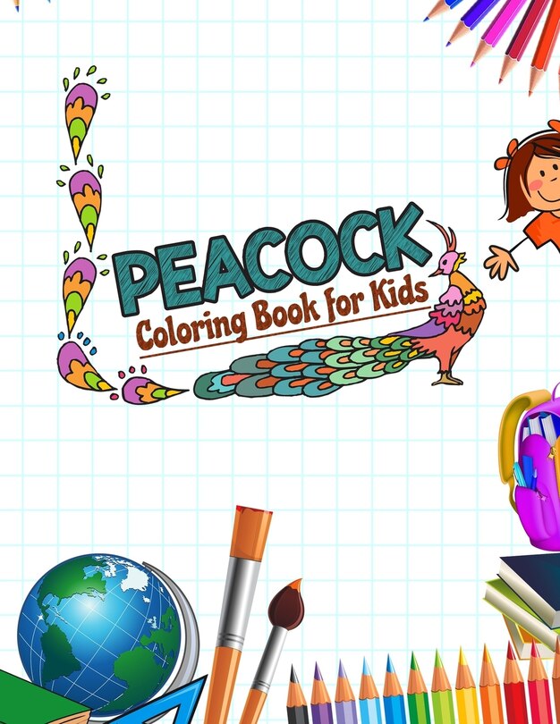 Couverture_Peacock Coloring Book for Kids