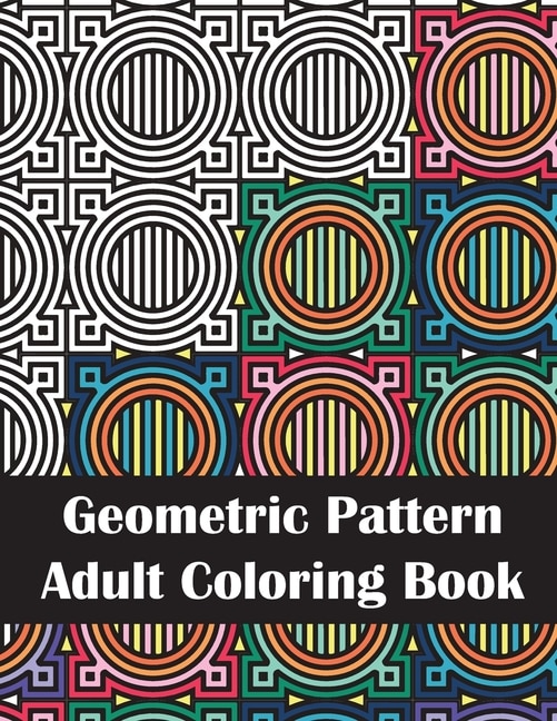 Front cover_Geometric Pattern Adult Coloring Book