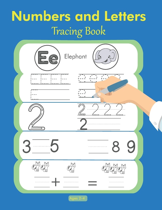 Front cover_Numbers and Letters Tracing Book 2-4