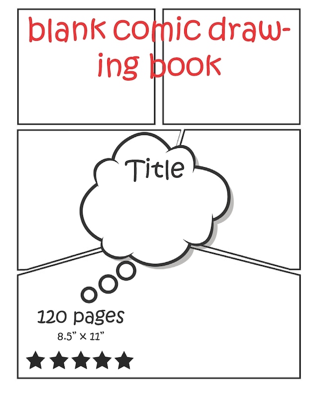Front cover_blank comic drawing book
