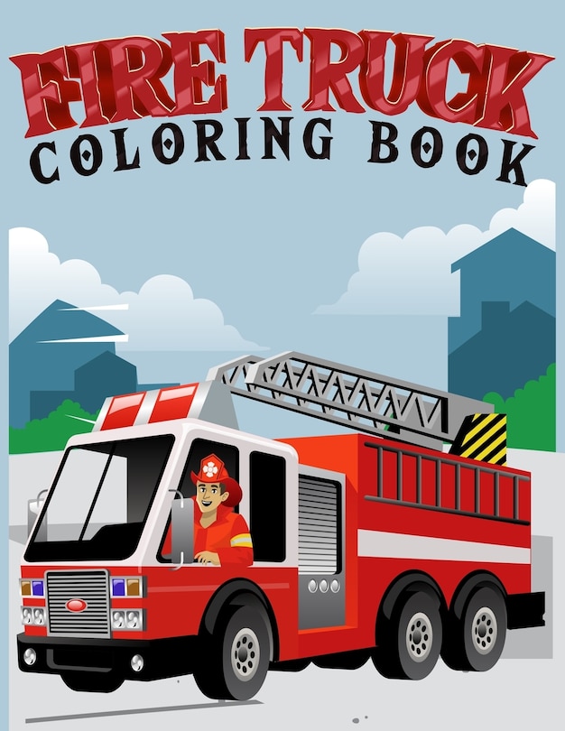 Front cover_fire truck coloring book