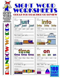 Front cover_Sight Word Worksheets