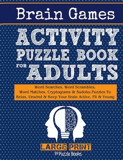 Front cover_Brain Games Activity Puzzle Book For Adults