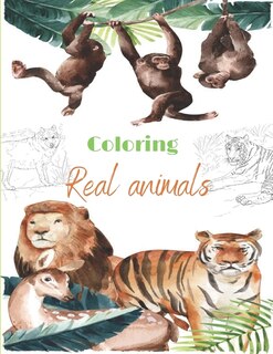 Front cover_Coloring Real animals