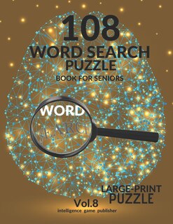 Front cover_108 Word Search Puzzle Book For Seniors Vol.8