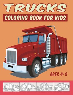 Couverture_Trucks Coloring Book for Kids Ages 4-8
