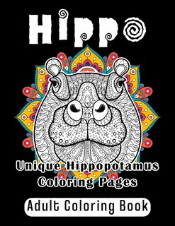 Front cover_Hippo Adult Coloring Book