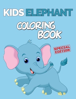 Front cover_Kids Elephant Coloring Book