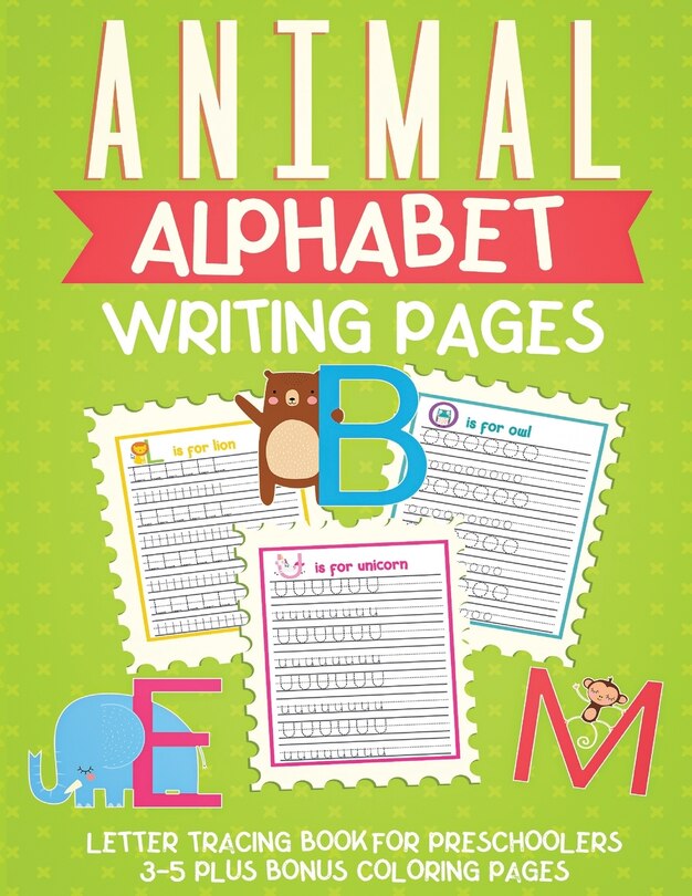 Front cover_Animal Alphabet Writing Pages