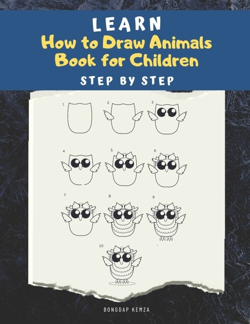 Front cover_Learn How to draw Animals Book for Children